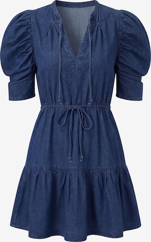 usha BLACK LABEL Jurk in Blauw: voorkant