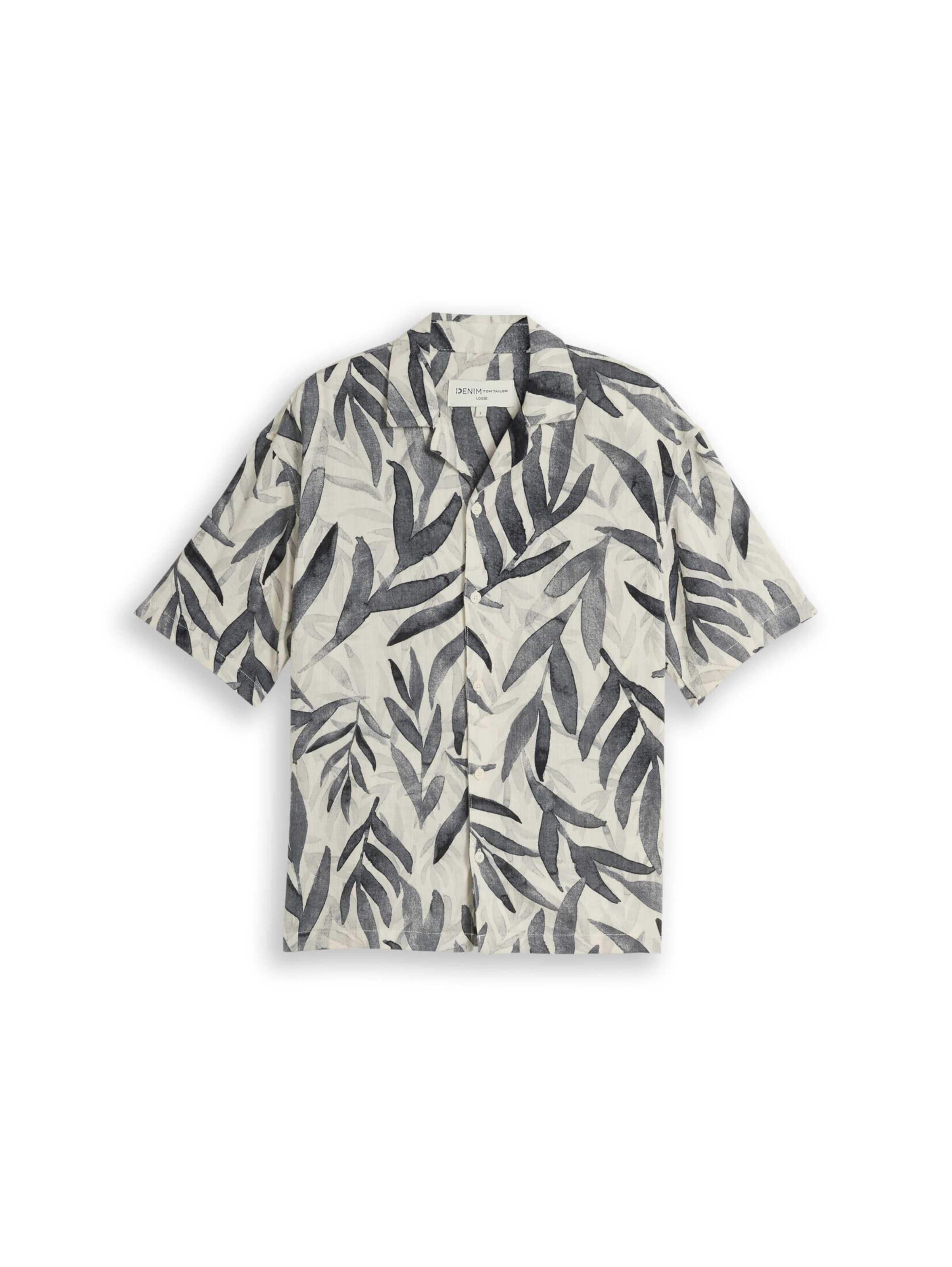 TOM TAILOR DENIM Comfort fit Overhemd in Wit: voorkant