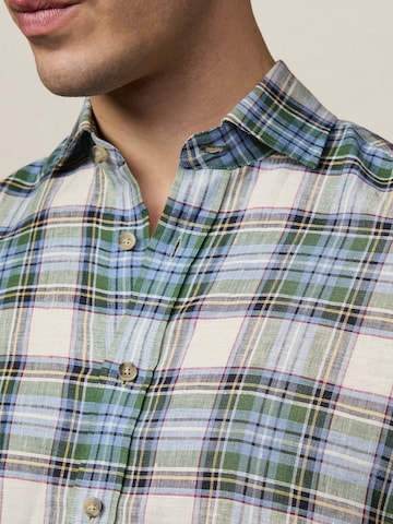 Hackett London Regular Fit Hemd 'Heritage Madras' in Grün