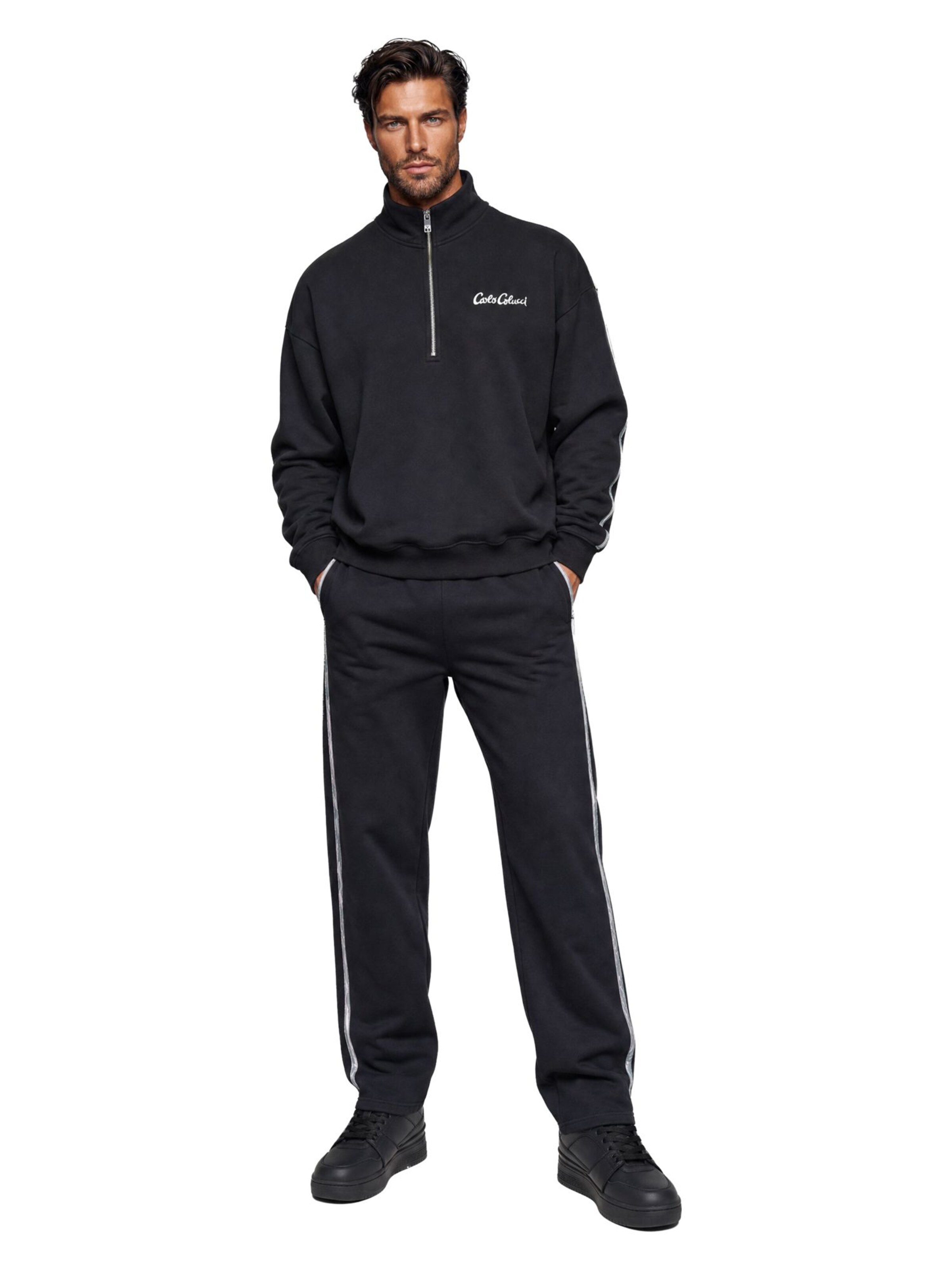 Carlo Colucci Sweatshirt in Zwart