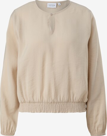 comma casual identity Blouse in Beige: voorkant