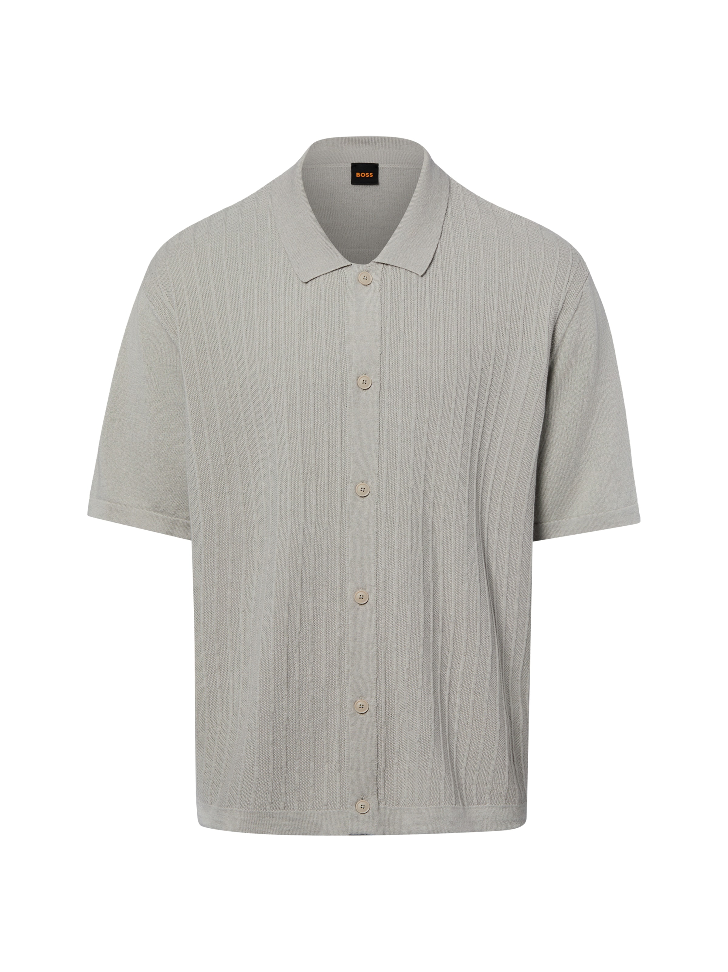 BOSS Regular fit Overhemd 'Amicino' in Beige: voorkant