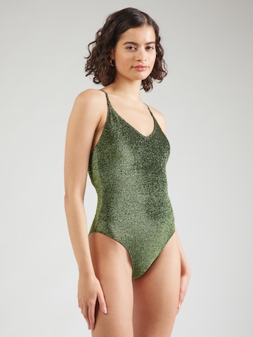 Lindex Bralette Swimsuit 'Naila' in Green: front