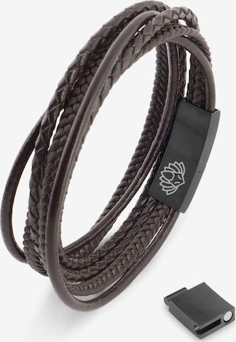 Akitsune Armband 'Ambush' in Braun: Vorderseite