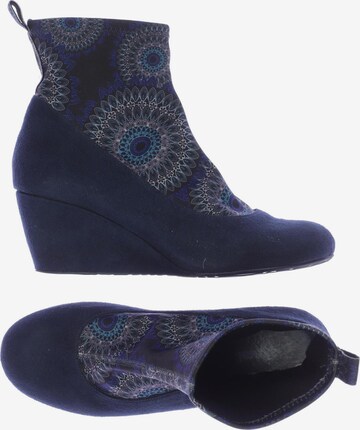 Desigual Dress Boots in 39 in Blue: front