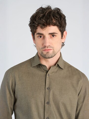 Regular fit Camicia di Lindbergh in verde