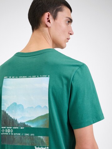 TIMBERLAND Shirt 'Adventure of the outside' in Green