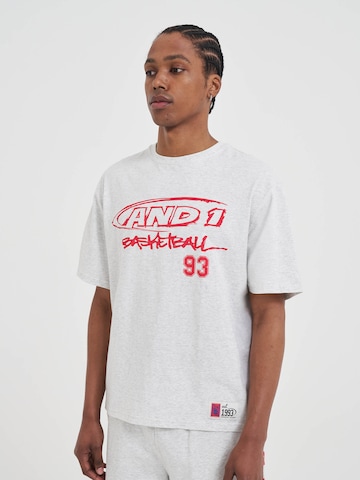AND1 T-Shirt 'Core 93' in Grau: Vorderseite