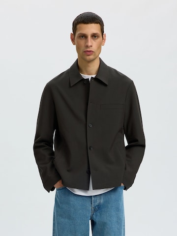 Veste mi-saison 'SLHRobert' SELECTED en vert : devant