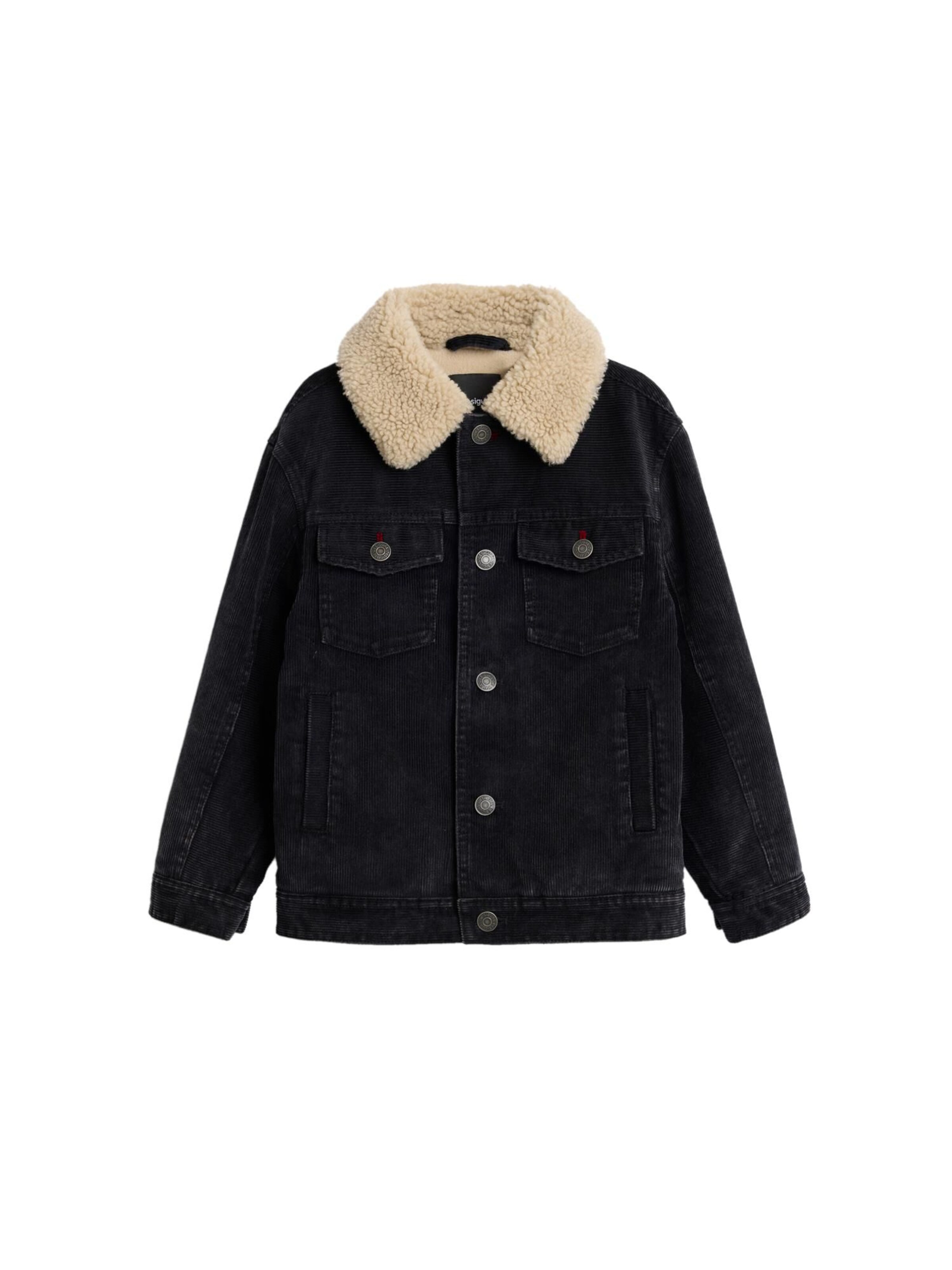 Desigual Χειμερινό μπουφάν σε μαύρο: μπροστά