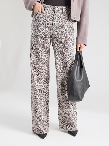 Marc Cain Wide leg Jeans in Bruin: voorkant