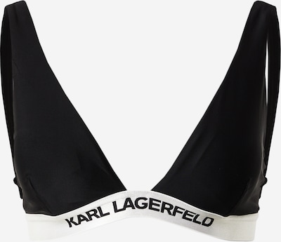 Karl Lagerfeld Bikinitop in schwarz / weiß, Produktansicht