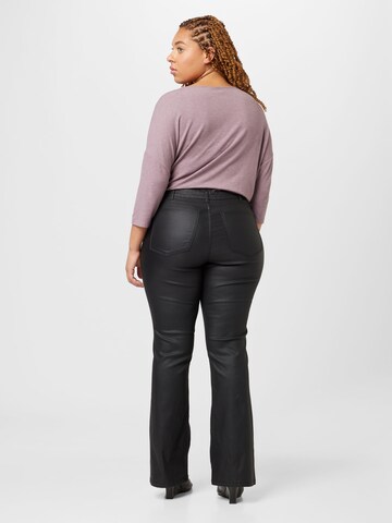 Noisy May Curve Flared Pants 'SALLIE' in Black