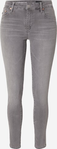 AG Jeans - Skinny Vaquero 'FARRAH' en gris: frente