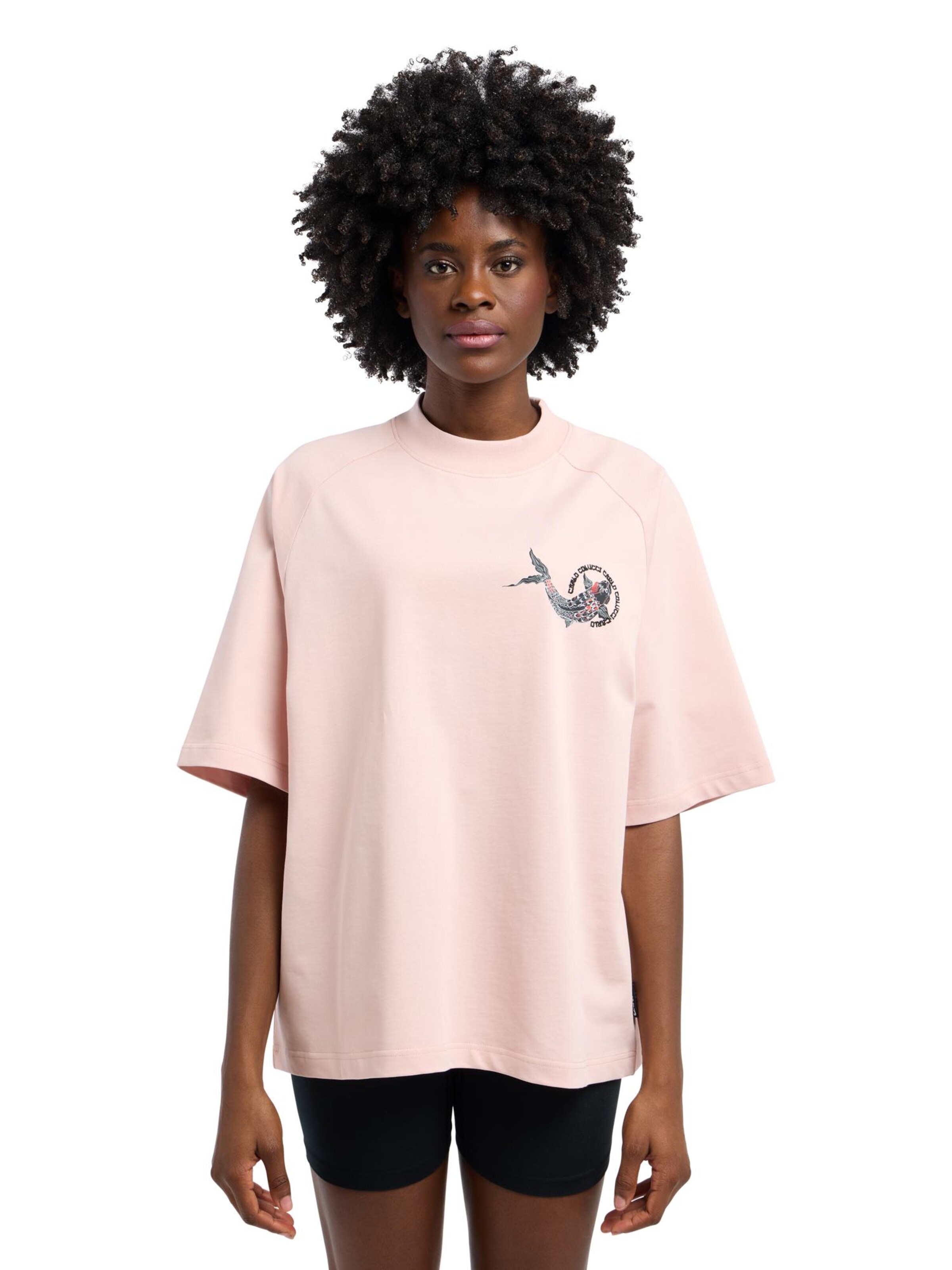 Carlo Colucci T-Shirt 'Dorigoni' in Pink: Vorderseite