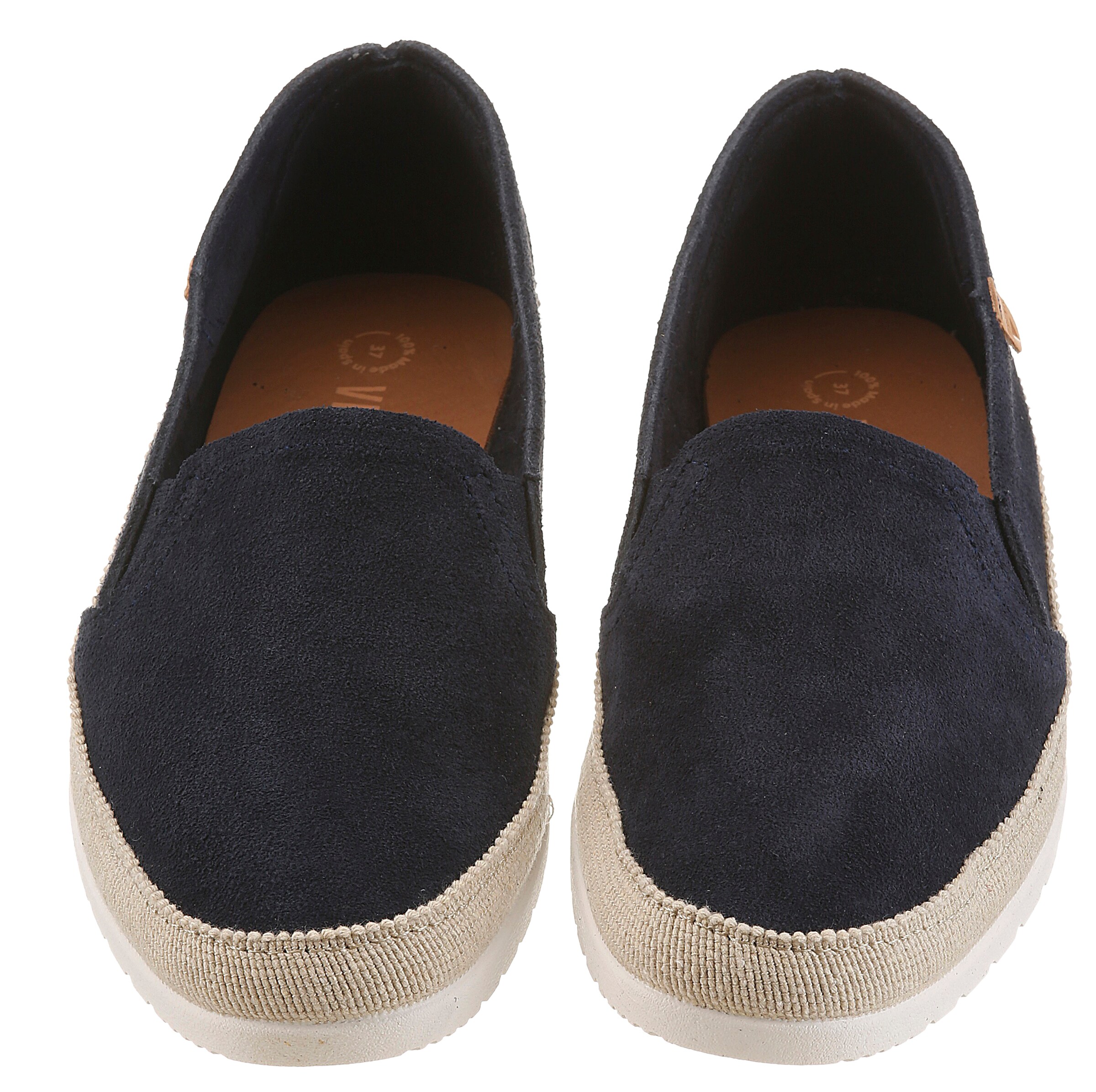 VERBENAS Slipper in Blau