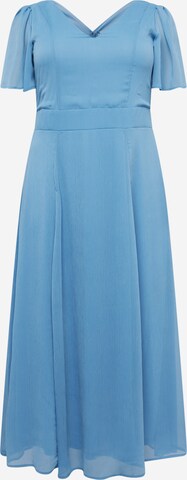 EVOKED - Vestido 'BELLA' en azul: frente