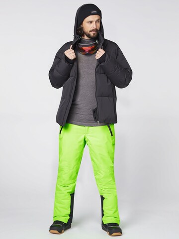 CHIEMSEE Regular Outdoor Pants 'Taos' in Green