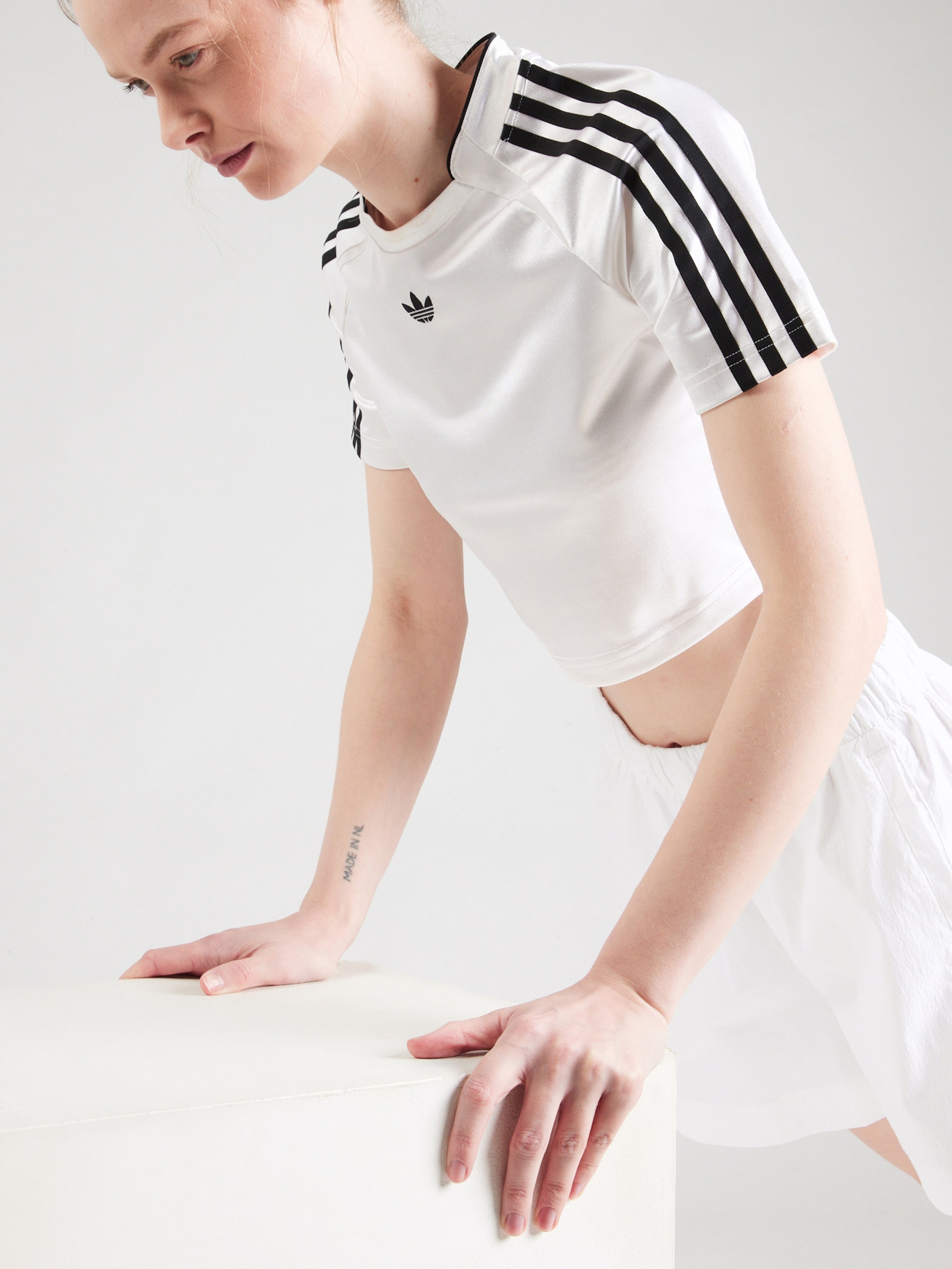 ADIDAS ORIGINALS Shirt 'Adicolor Teamgeist' in White | ABOUT YOU