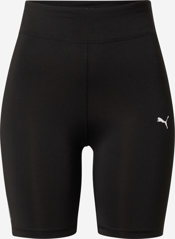 PUMA Skinny Fit Спортен панталон в черно: отпред