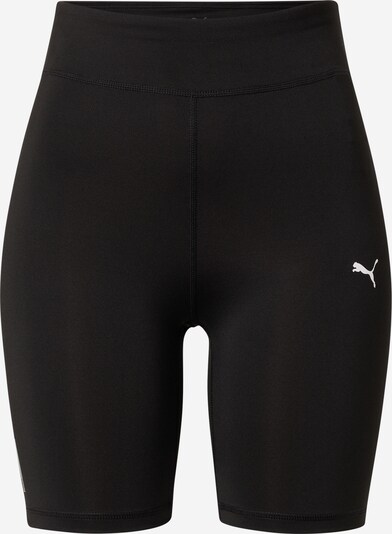 PUMA Calças de desporto em preto / branco, Vista do produto