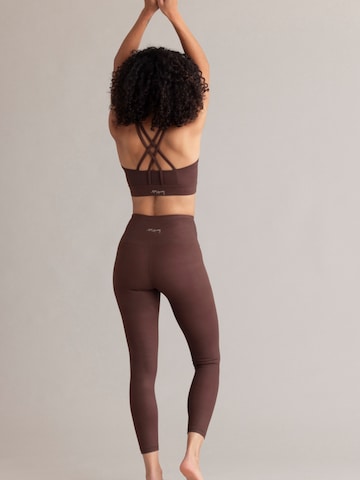 Hey Honey - Skinny Leggings 'Cropped' en marrón