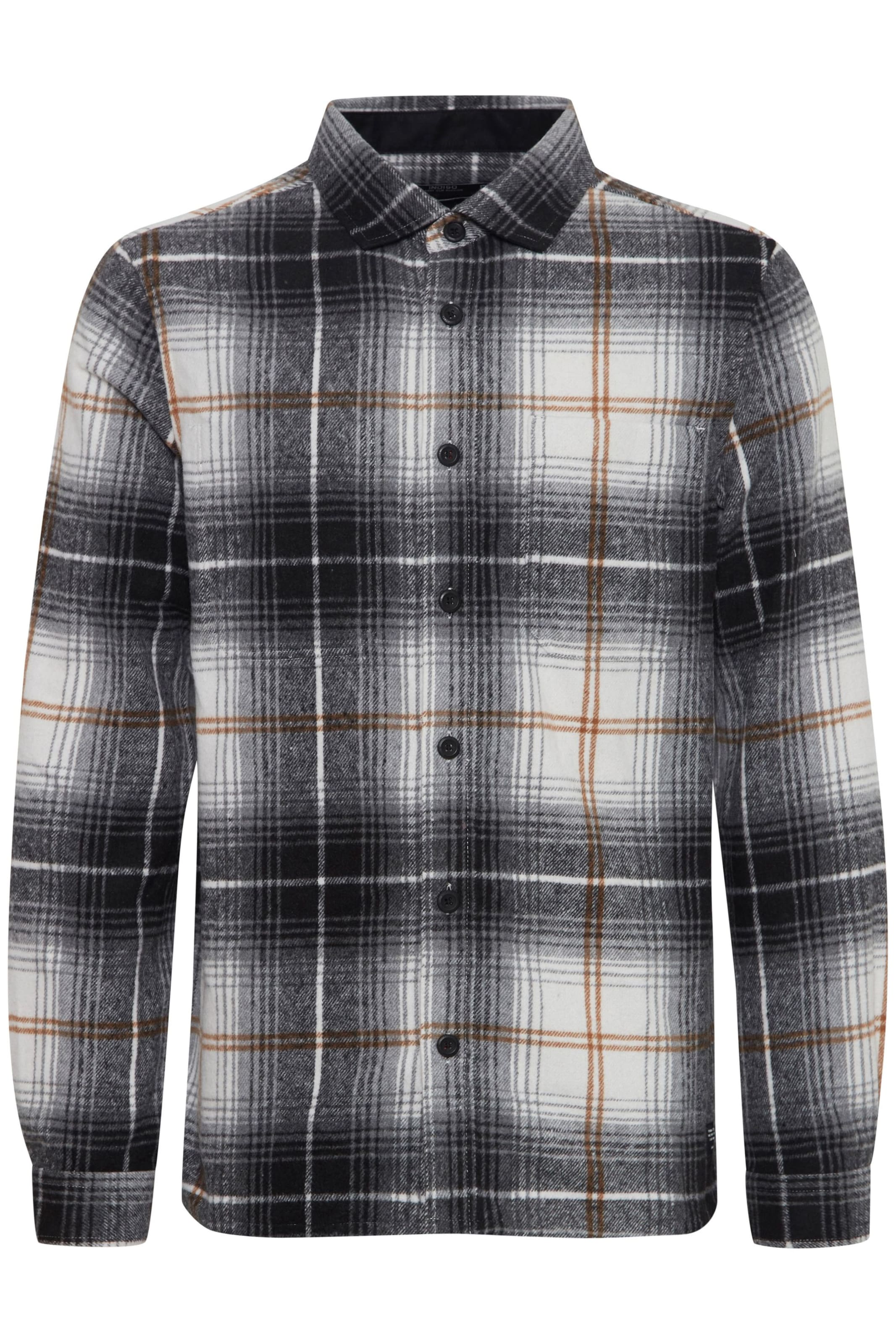 INDICODE JEANS Hemd 'Valmer' in Schwarz: Vorderseite