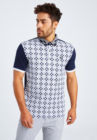 Leif Nelson Shirt 'LN-55805' in Blauw: voorkant