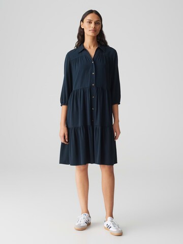 OPUS Blousejurk 'Widara' in Blauw: voorkant