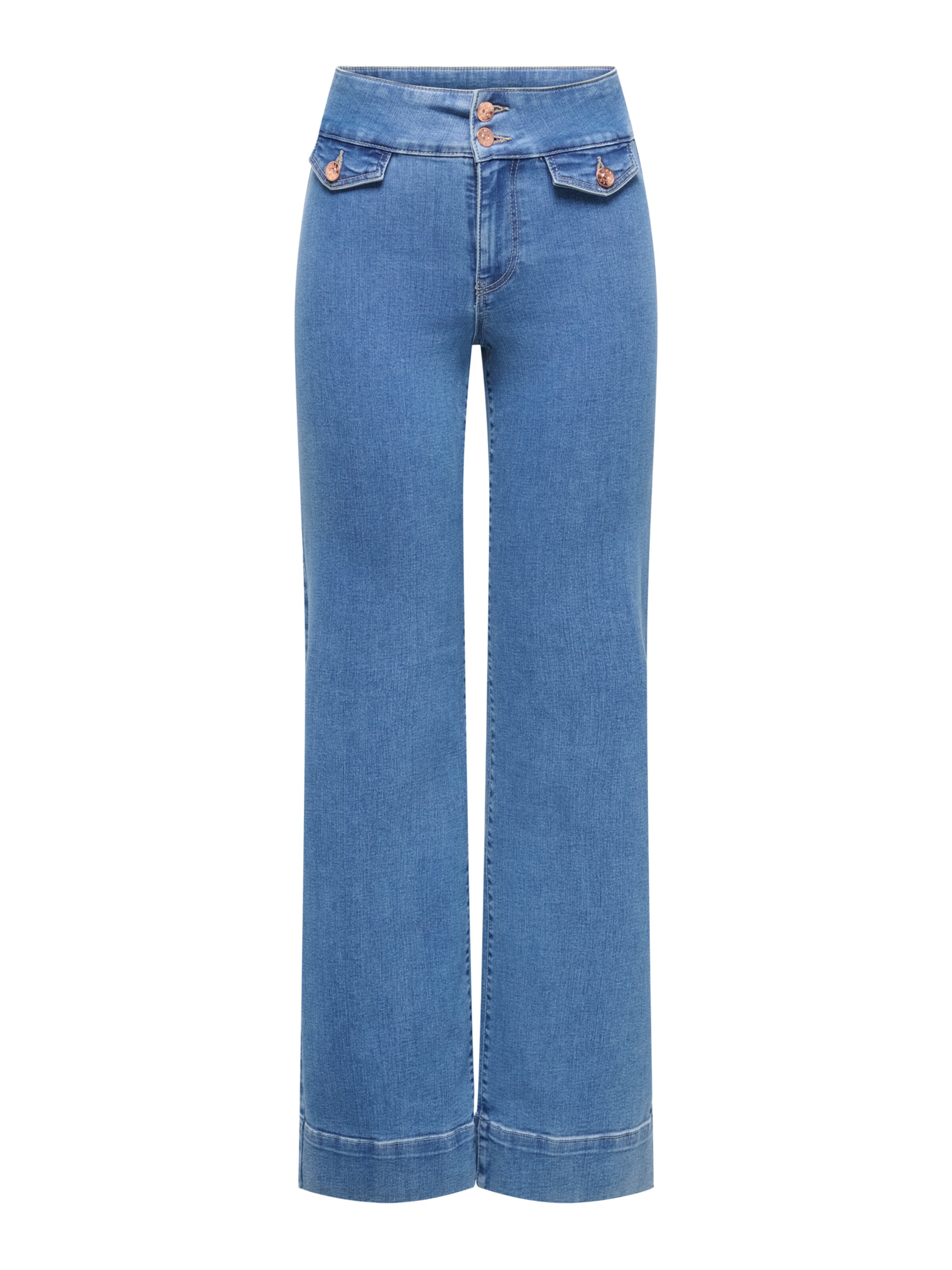 ONLY Jean 'ONLJUICY-WAUW' en 25-26/30 en bleu, Vue avec produit