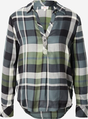 s.Oliver Blouse in Groen: voorkant