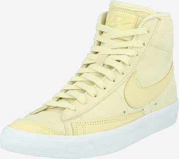 dzeltens Nike Sportswear Augstie brīvā laika apavi 'BLAZER MID PRM MF': no priekšpuses