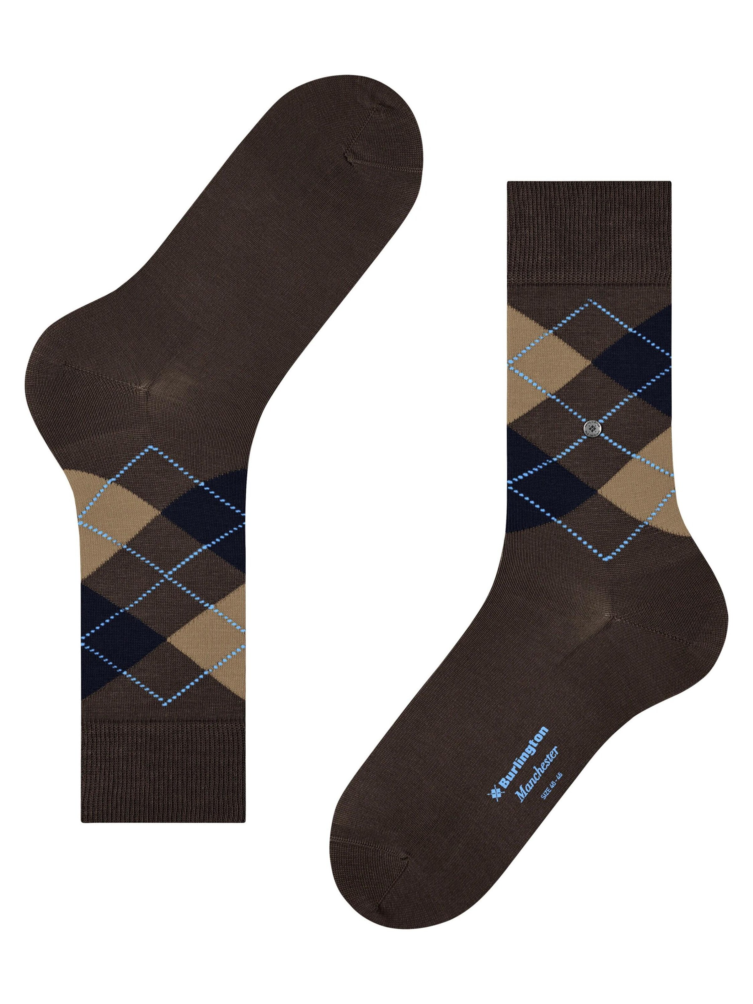 BURLINGTON Socks 'Manchester' in Brown