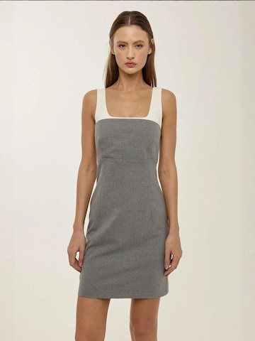 Hiccup Kleid in Grau: Vorderseite