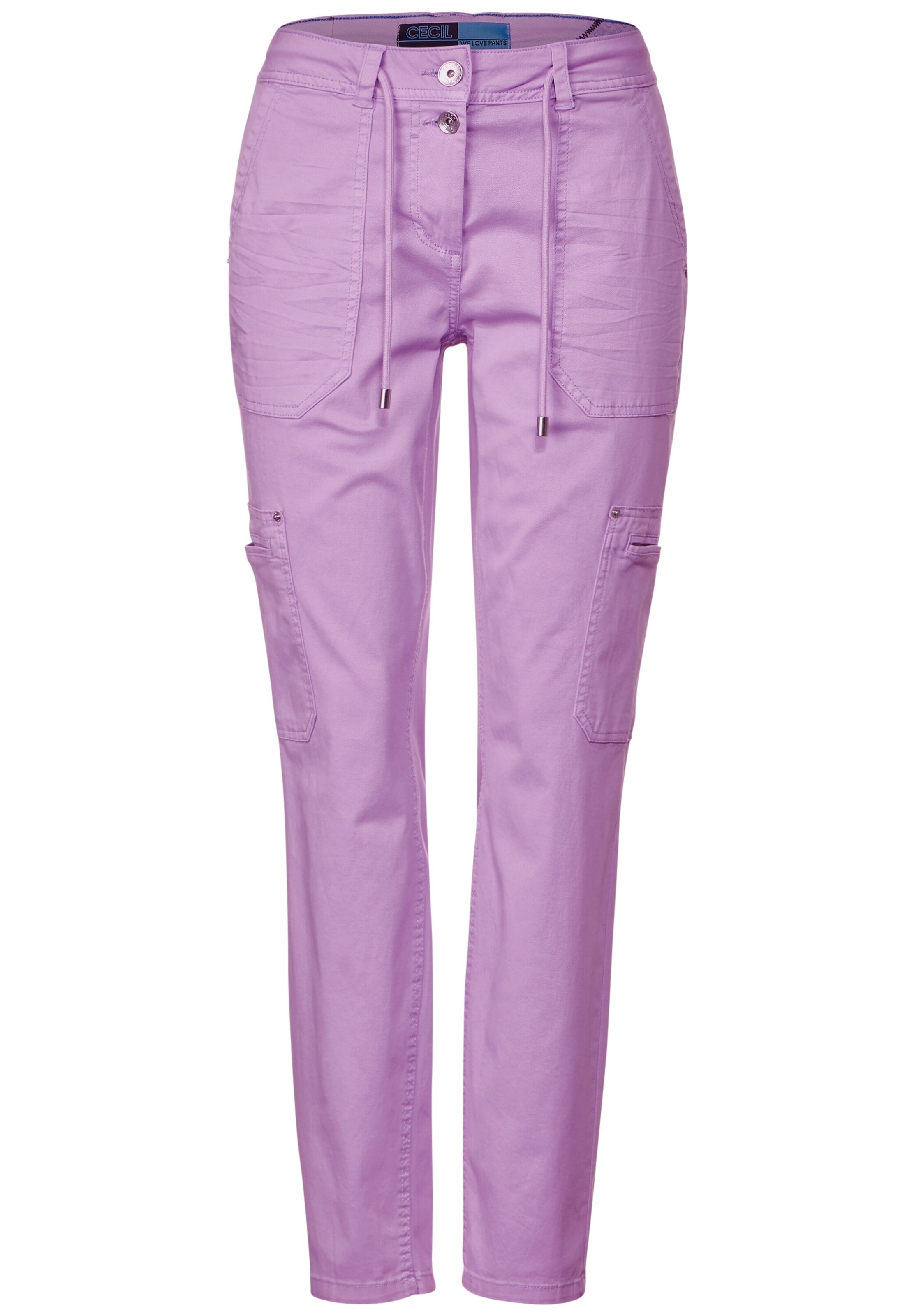 CECIL Regular Pants in Purple: front
