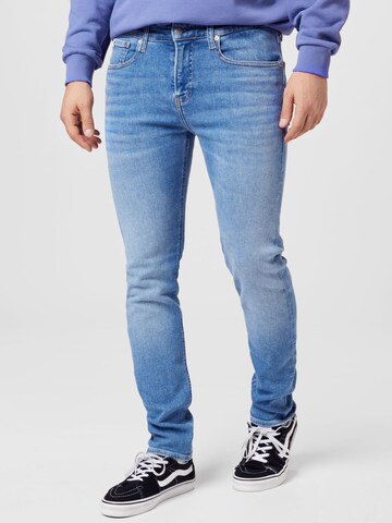 Calvin Klein Jeans - Skinny Vaquero en azul: frente