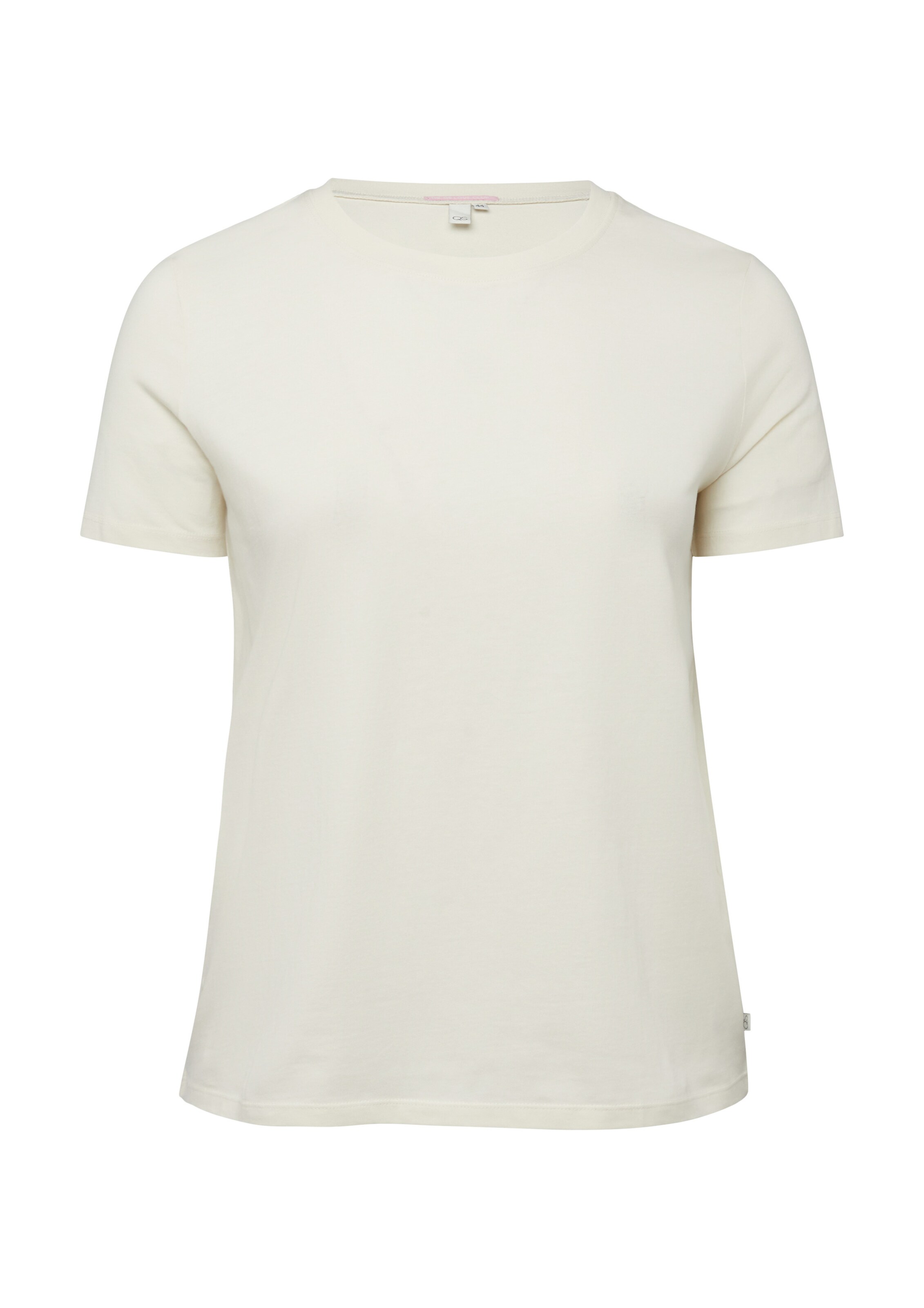 QS Shirt in Beige: voorkant