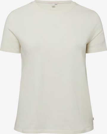 QS Shirt in Beige: voorkant
