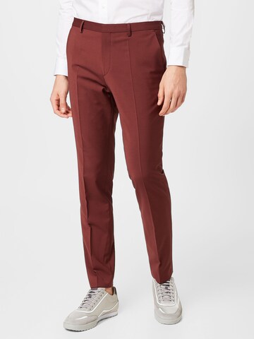 HUGO Red Slim fit Suit 'Arti' in Brown