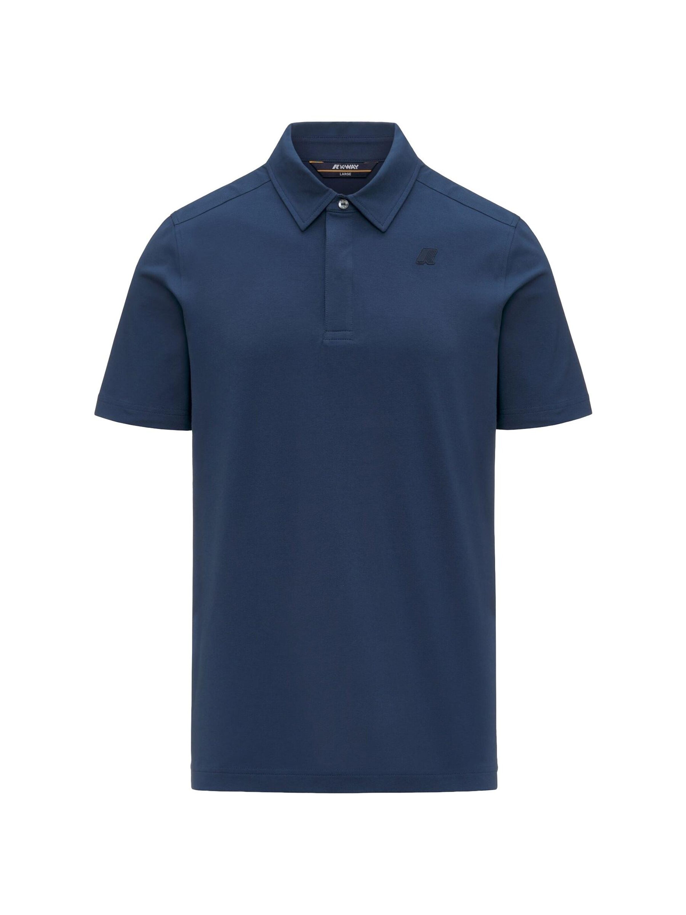 K-Way Shirt 'K-WAY VIGGO LT STRETCH JERSEY SLIM T-Shirt e Polo' in Blue: front
