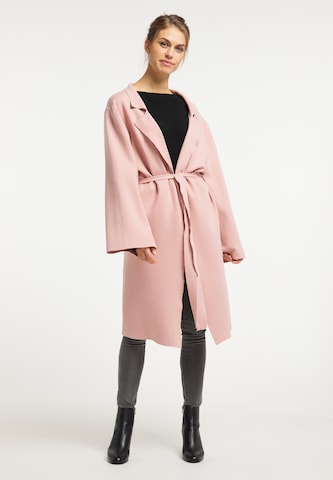 Usha Knitted Coat in Pink