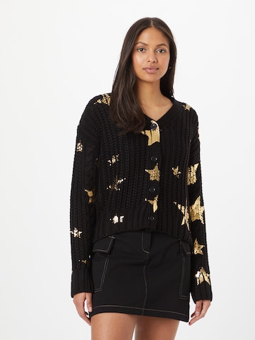 Nasty Gal Knit Cardigan in Black: front