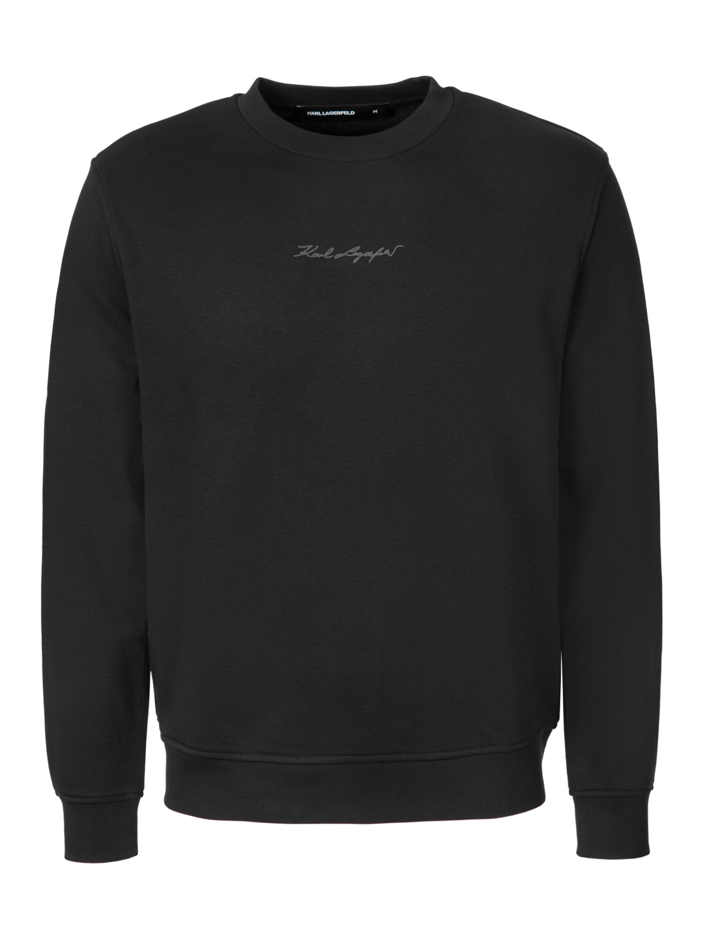Karl Lagerfeld Sweatshirt in Black: front