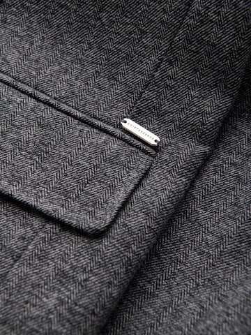 Coupe regular Veste de costume Ombre en gris