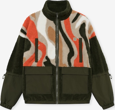 Flisinis džemperis 'Carson' iš Johnny Urban, spalva – glaisto spalva / žalia / oranžinė / balta, Prekių apžvalga