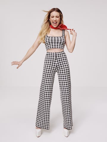 Daahls by Emma Roberts exclusively for ABOUT YOU - Pierna ancha Pantalón 'Paola' en negro: frente
