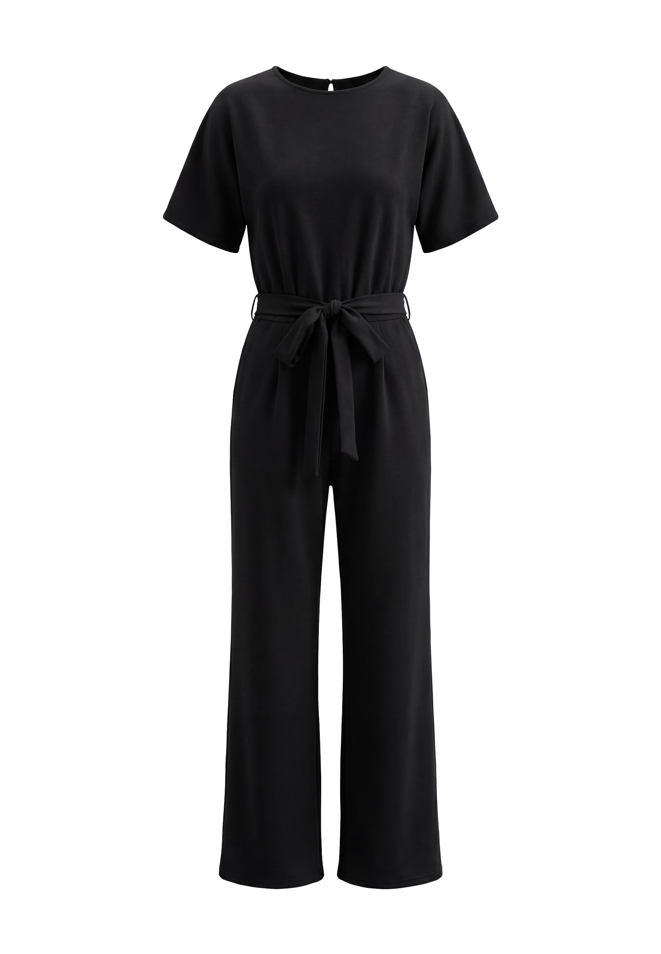 faina Jumpsuit in Zwart: voorkant