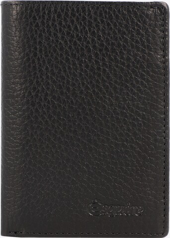 Esquire Wallet in Black: front