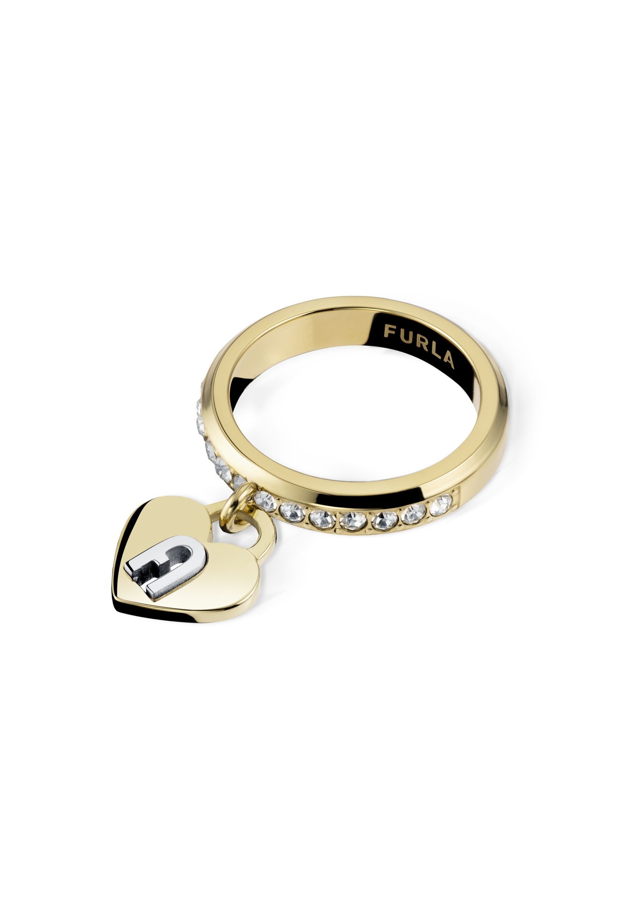 Furla Jewellery Ring ' FURLA LOVING PADLOCK ' i guld: forside