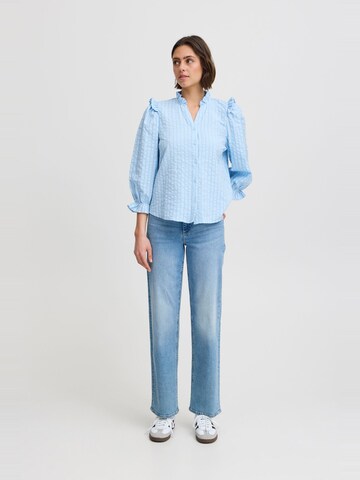 Chemisier 'Sanja' ICHI en bleu